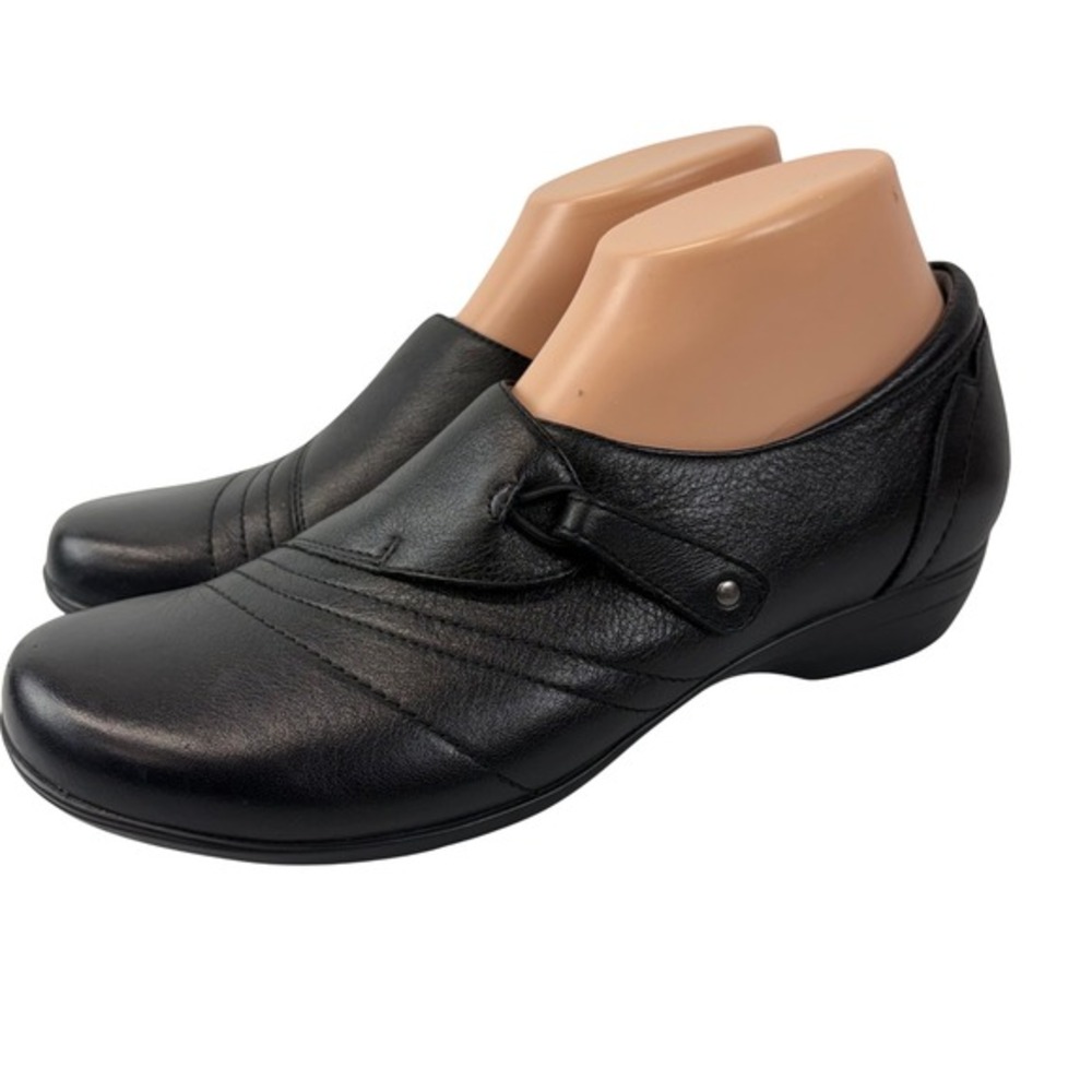 Dansko Franny Women's Size 40 9.5 10 Black Leather Comfort Shoes‎ Loafers